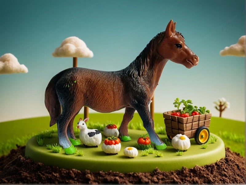 SHAKTISM Farm Animal Toys Set – Realistic Farm Animal Figures for Kids, Educational Playset for Ages 3+ – Durable Plastic Toy Animals for Preschool & Toddler Learning (1205 Mini Farm 6Pc) - Image 3