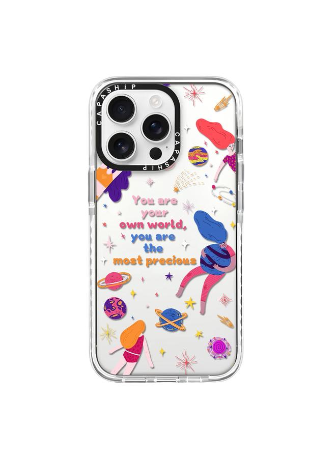 S-TOP Case For iPhone 16 Pro Simple Illustration Pattern Full Coverage Phone Case - Image 1