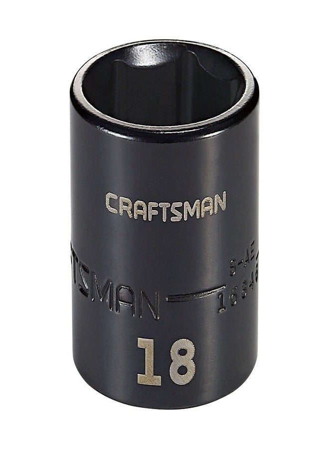 CRAFTSMAN Impact Socket, Shallow, Metric, 3/8 in. Drive, 18MM (CMMT15846)