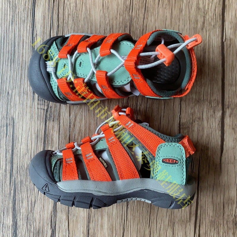 High Version Cohen Keen Children'S Shoes Boys And Girls Hiking Shoes Outdoor Sports Sandals Velcro Wading Shoes - Image 4