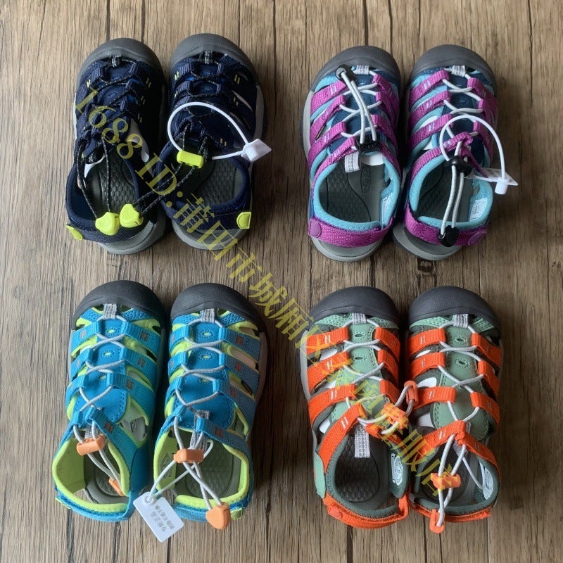 High Version Cohen Keen Children'S Shoes Boys And Girls Hiking Shoes Outdoor Sports Sandals Velcro Wading Shoes - Image 2