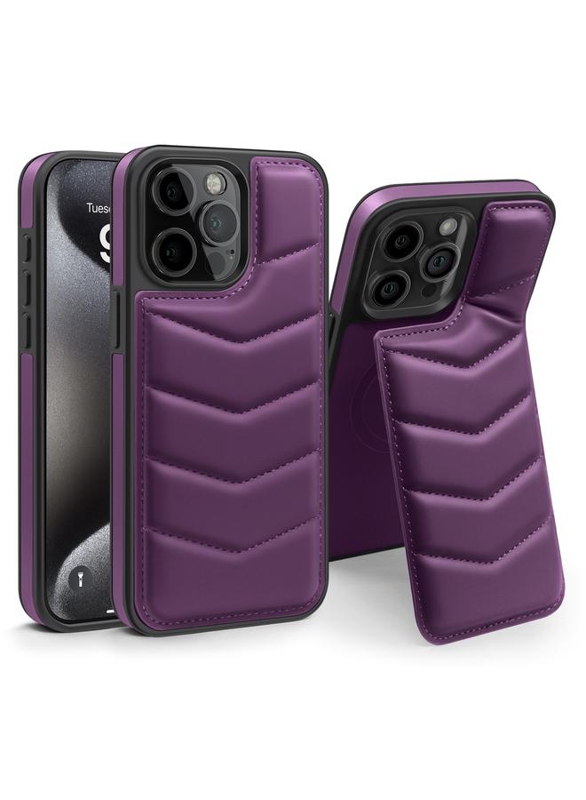 اس-توب جراب لهاتف iPhone 15 Pro مزود بغطاء للغطاء وحقيبة للبطاقات وحافظة MagSafe للهاتف - Image 1