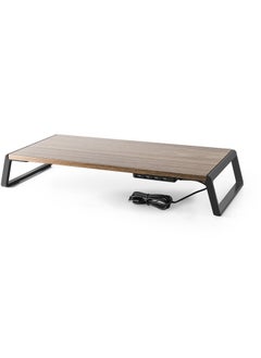 upergo UPERGO ID-20U Height Adjustable Wooden Standing Desk With 4 USB Ports For Laptops & Monitors  - Image 5