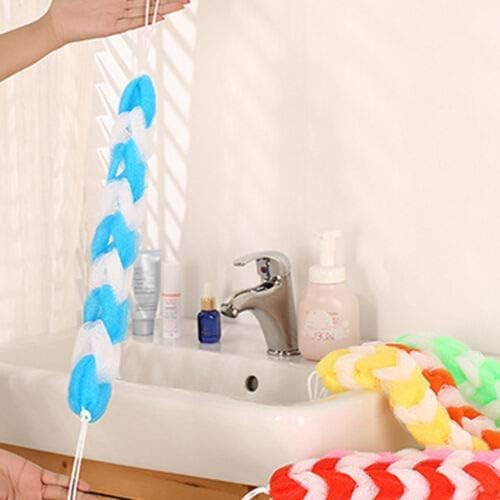 HAPPYMATES Multicolor Back Scrubber | Bath Sponge | Long Loofah | shower Brush | Stretchable Back Cleaner for Men and Women (pack of 6) - Image 1