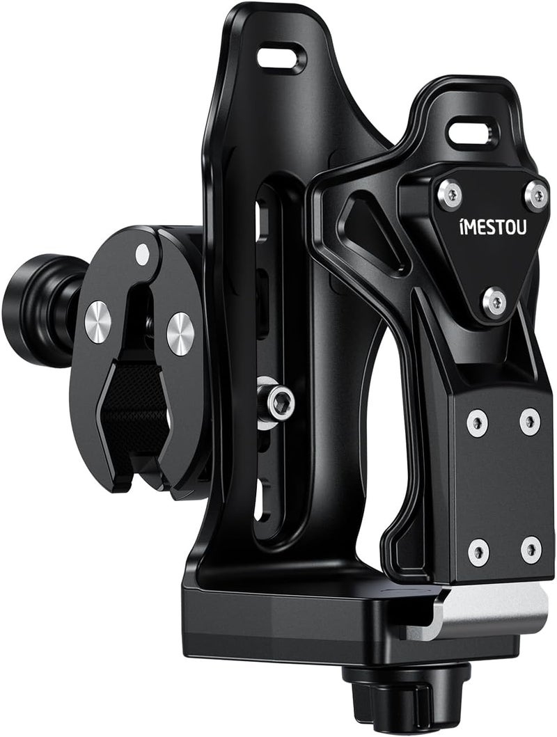 iMESTOU Motorcycle Cup Holder - Adjustable ATV Water Bottle Holder with Anti-Theft Design - Image 1