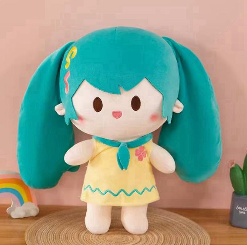 Plush Hatsune Miku Plush Doll Dakimakura Plush Animation Surroundings Moe Goods Cute Goods Birthday Gift Popular Anime Halloween Christmas Festival (C,35CM) - Image 2