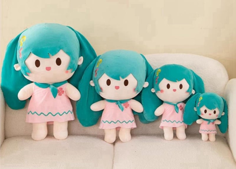 Plush Hatsune Miku Plush Doll Dakimakura Plush Animation Surroundings Moe Goods Cute Goods Birthday Gift Popular Anime Halloween Christmas Festival (C,35CM) - Image 4