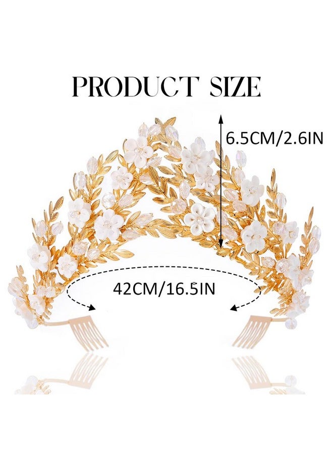 Gold Leaf Crown Bride Wedding Headband Flower Bridal Princess Headpiece Crystal Tiara Wedding Headdress Hair Accessories For Women - pzsku/Z2E523BB024876D723EB0Z/45/_/1718645907/65ce8a2e-8d00-4919-9f43-c8ee187cad89