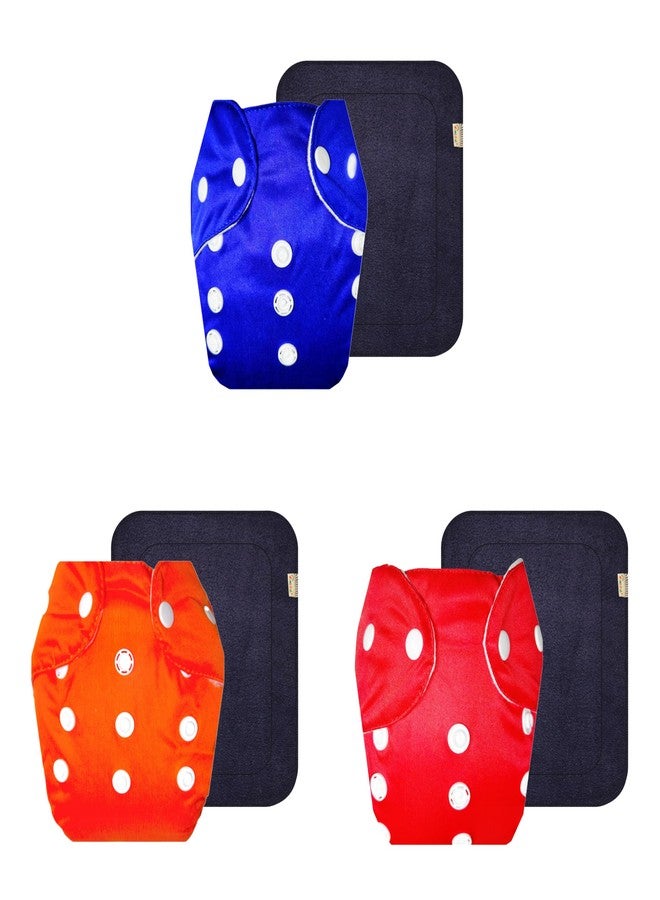 Dumbledo Lite Cloth Diaper with Black Insert (Pack of 3) | Soft & Gentle | Leakproof | Adjustable Snaps | Designed by Moms | 3 Months - 2 Years | Unisex Baby - Image 1
