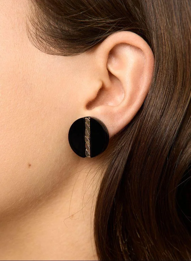 بارفوا أقراط دائرية مع راتنج