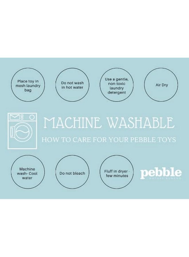 Pebble Fair Trade Handmade Crochet Cotton Bunny Rattle - Multi - Image 4