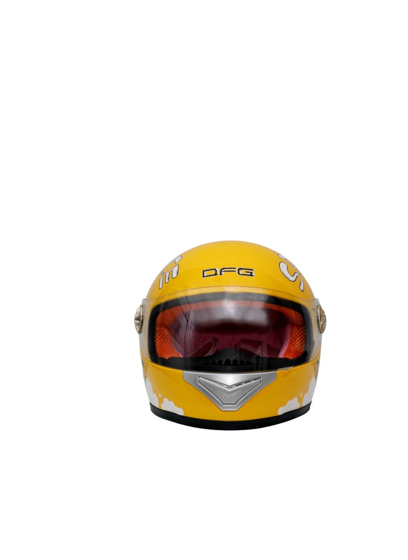DFG - Protective Kids Helmet with Scratch-Resistant Outer Visor, 1 PC - Image 1