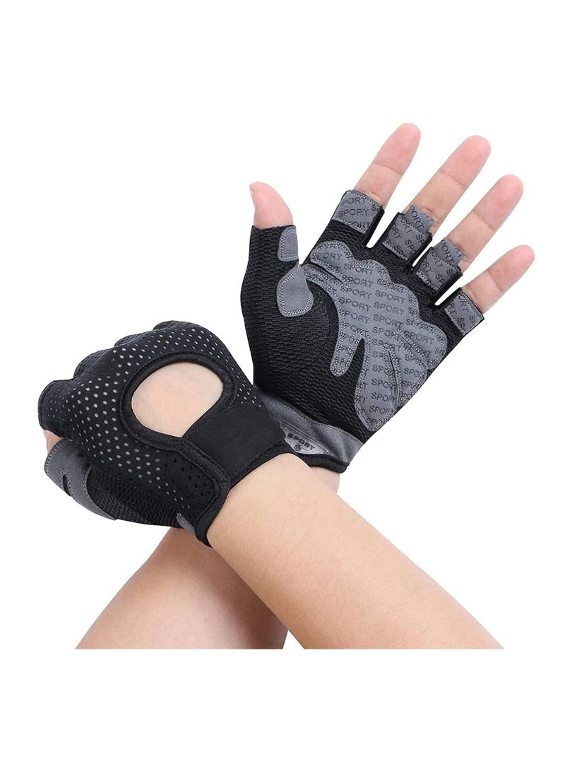 KASTWAVE Gym Gloves, Breathable Training Gloves with Microfiber Fabric, No-Slip Silicone Padded Palm Protection and Extra Grip, Fitness Gloves for Men&Women, Weight Lifting/Cross Fit/Cycling - Image 1