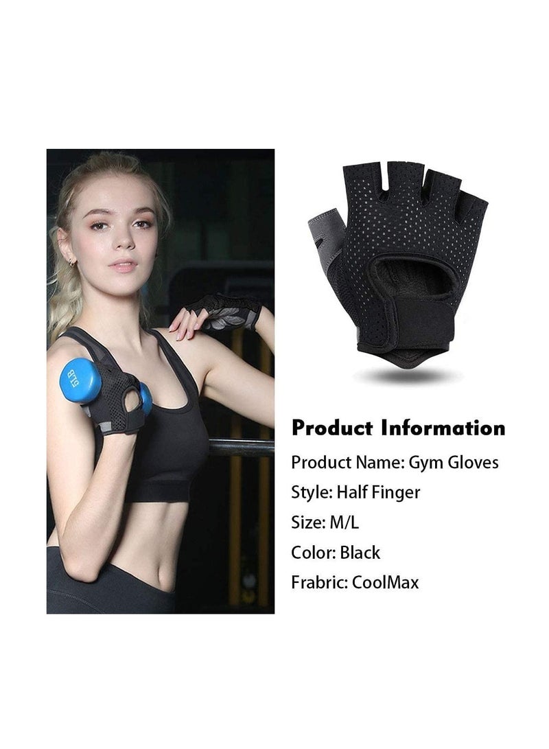 KASTWAVE Gym Gloves, Breathable Training Gloves with Microfiber Fabric, No-Slip Silicone Padded Palm Protection and Extra Grip, Fitness Gloves for Men&Women, Weight Lifting/Cross Fit/Cycling - Image 5