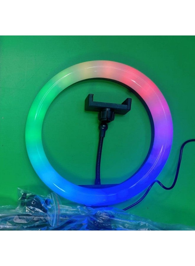 general Explosions MJ26 26cm Rgb Ring Light 10inch Desktop Live Light Product Shooting-Specifications:Mj26 Rgb+ 2.1m Bracket - Image 3