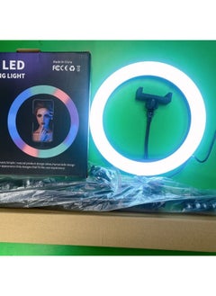 General Explosions MJ26 26cm Rgb Ring Light 10inch Desktop Live Light Product Shooting-Specifications:Mj26 Rgb+ 2.1m Bracket  - Image 2