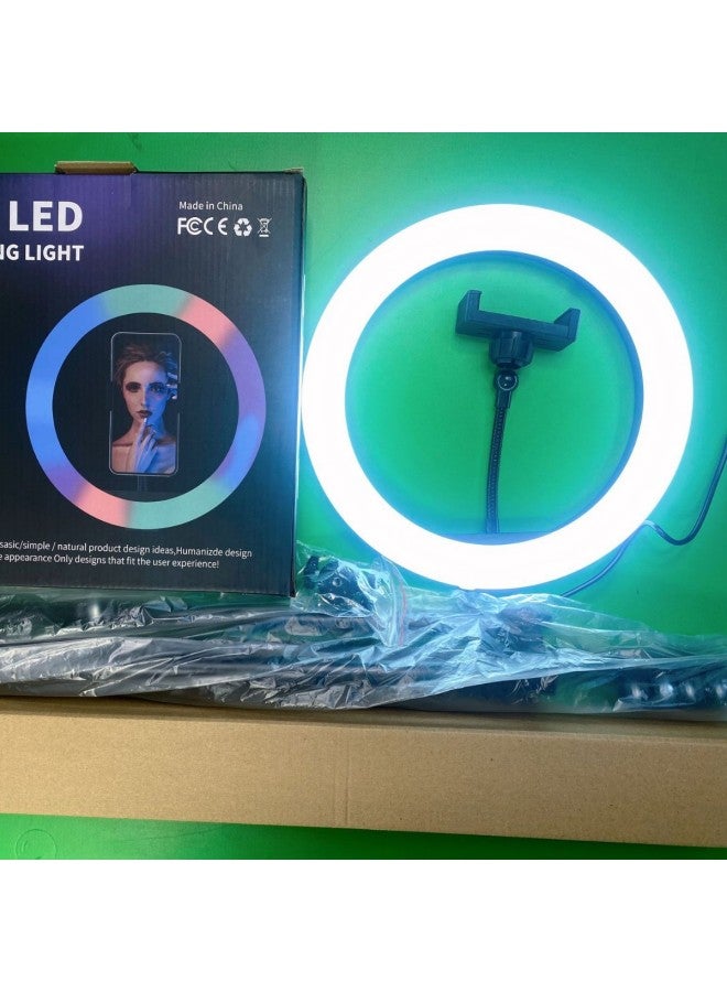 general Explosions MJ26 26cm Rgb Ring Light 10inch Desktop Live Light Product Shooting-Specifications:Mj26 Rgb+ 2.1m Bracket - Image 2