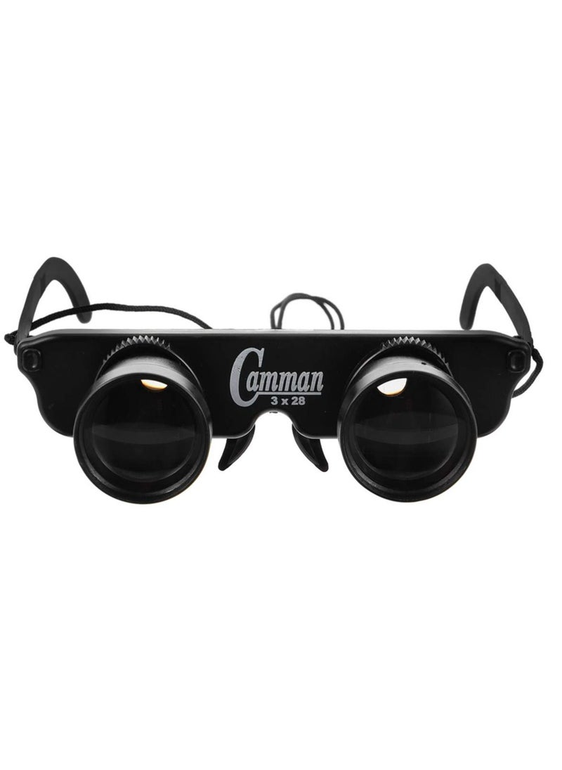 Excefore - Professional Hands-Free Binocular Glasses, 3 x 28 Binocular, for Fishing, Bird Watching, Travel, Sightseeing, Outdoor Sports, Concerts, Opera, TV, Hands-Free Opera Glasses for Adults Kids - Image 1