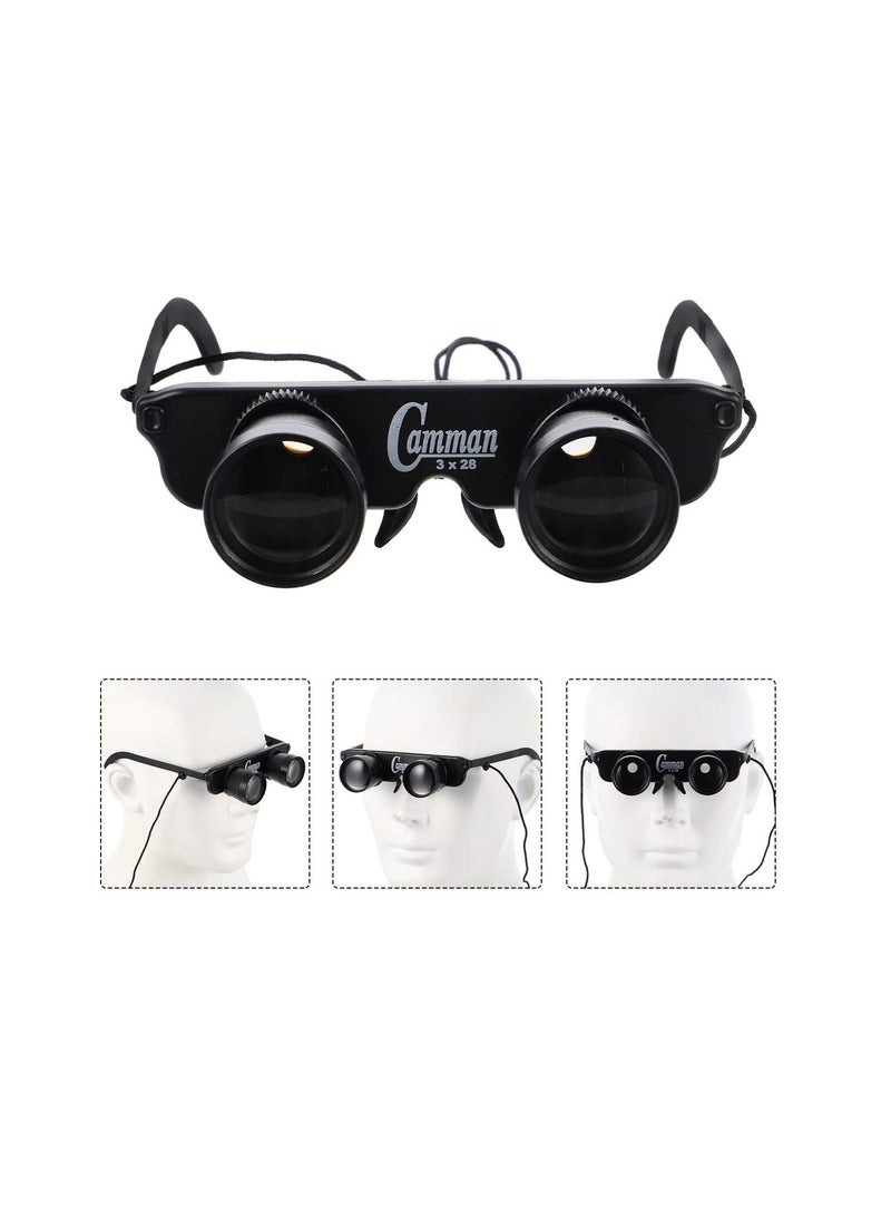 Excefore - Professional Hands-Free Binocular Glasses, 3 x 28 Binocular, for Fishing, Bird Watching, Travel, Sightseeing, Outdoor Sports, Concerts, Opera, TV, Hands-Free Opera Glasses for Adults Kids - Image 1