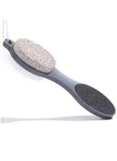 KHAJUL Foot File Callus Remover, Multi Purpose Feet Pedicure Tools with Foot Scrubber, 4 in 1 Pumice Stone, Foot Rasp and Sand Paper for Home (Grey)  - Image 1