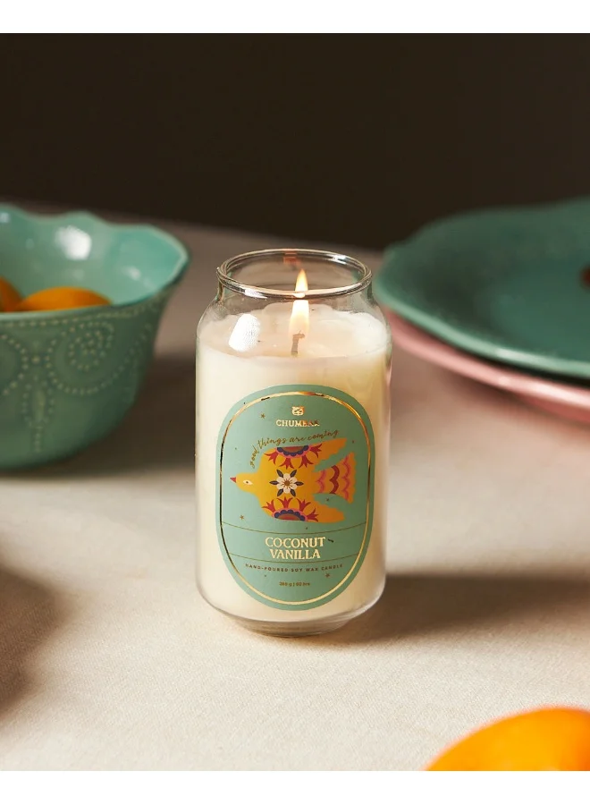 Chumbak Coconut Vanilla Soy Wax Candle