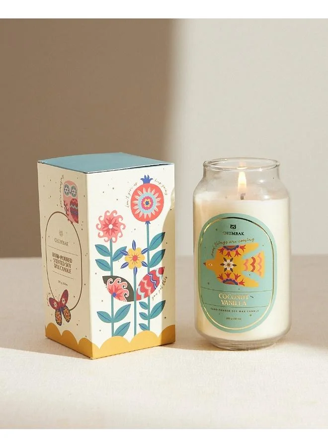 Chumbak Coconut Vanilla Soy Wax Candle