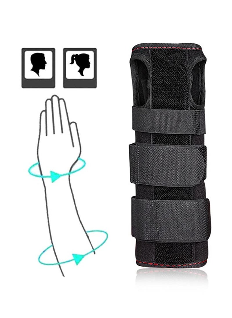 Adjustable Wrist Support Brace for Carpal Tunnel Fits Both Hands with Aluminum Splint Helps Relieve Tendinitis Arthritis Sprain Athletic Pain