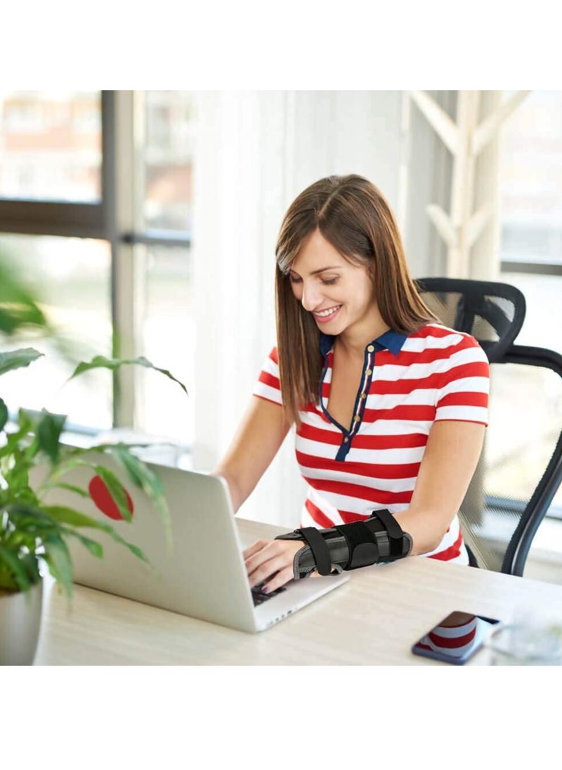 Adjustable Wrist Support Brace for Carpal Tunnel Fits Both Hands with Aluminum Splint Helps Relieve Tendinitis Arthritis Sprain Athletic Pain
