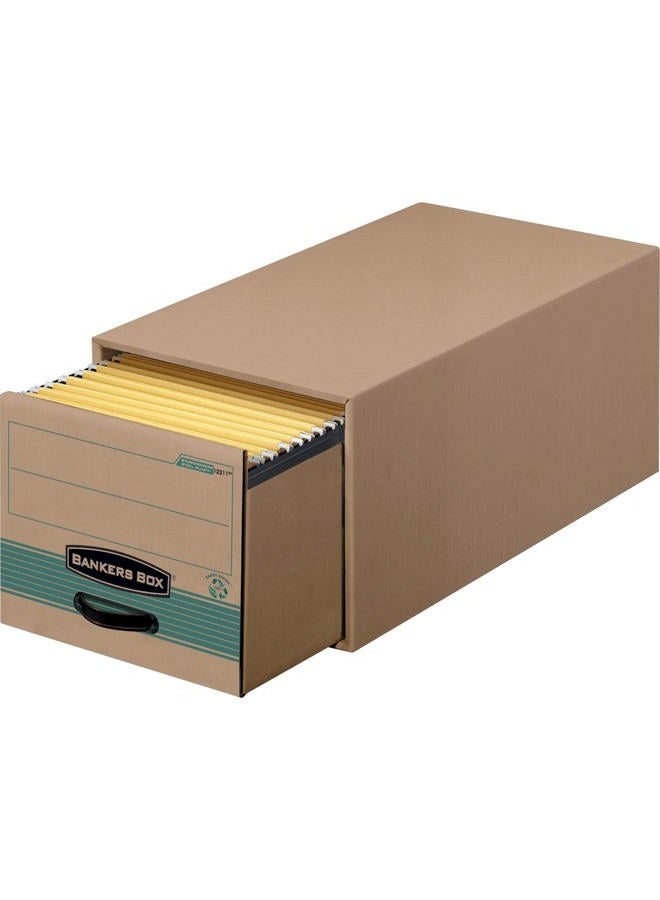Fellowes Bankers Box Stor/Drawer Steel Plus 100% Recycled Storage Drawers, Letter, 6 Pack (1231101) - Image 1