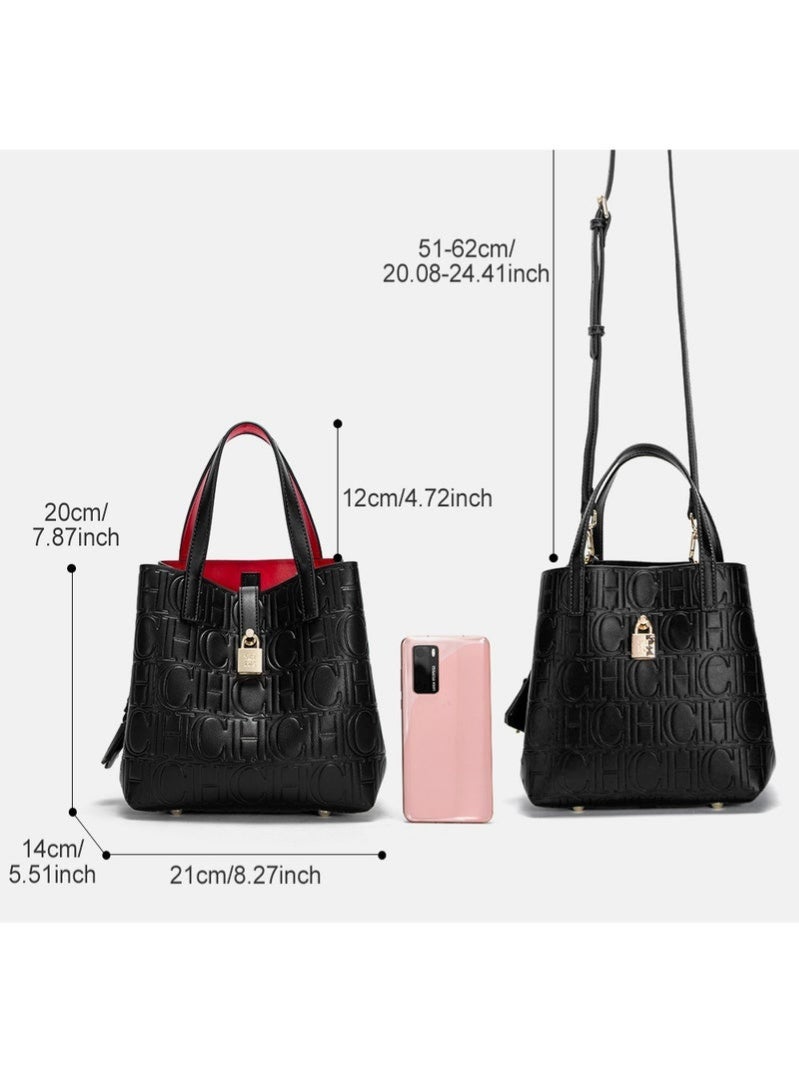 سي اتش سي اتش حقيبة كتف نسائية CHCH، حقيبة كروس بودي عصرية مع إغلاق بسحاب، تجمع بين الموضة والوظيفة في واحد - Image 3