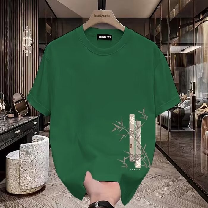 Heavy Short Sleeve T-Shirt Men'S Summer Chinese Style Trendy Printed Half Sleeve Loose Youth Couple Half Sleeve T-Shirt - Image 3