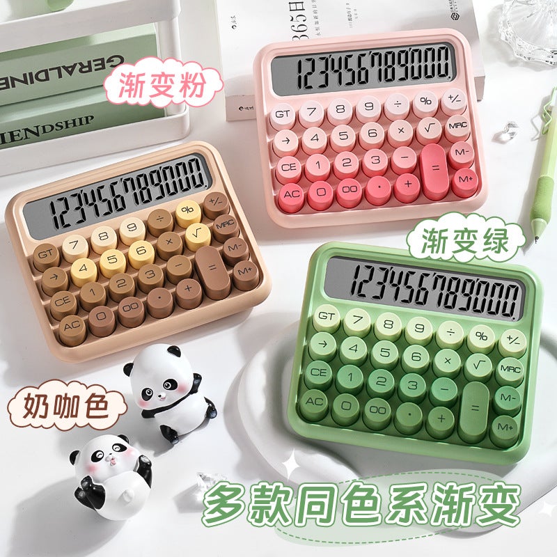 Kaba Bear High Color Value Dopamine Calculator For Primary School Students Special Math Cute Children Macaron Color Finance - Image 2