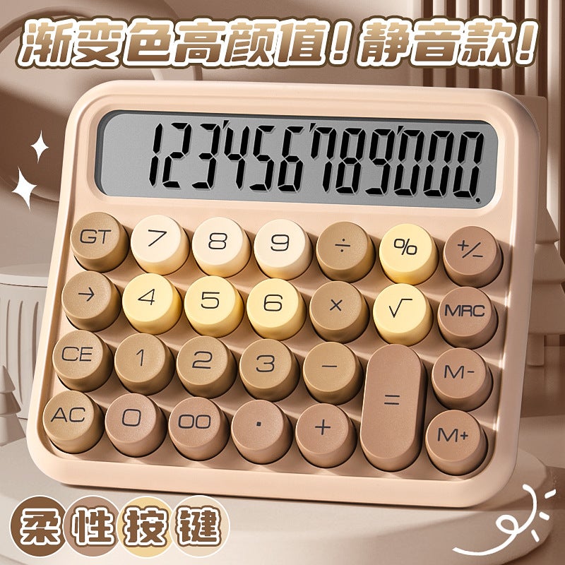 Kaba Bear High Color Value Dopamine Calculator For Primary School Students Special Math Cute Children Macaron Color Finance - Image 1