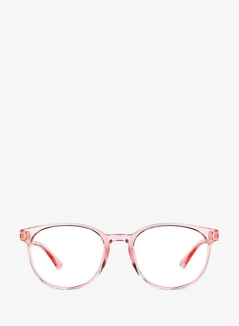 Lenskart Blu Zero Power Bluecut &amp; Antiglare Round Shape Computer Eyeglasses LB E14061 - Lens Size: 52mm - Pink