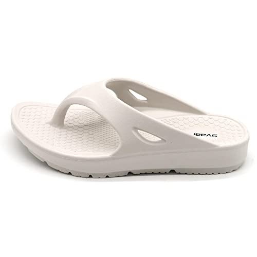 SVAAR Relaxed Slippers for Men || Comfortable Indoor Outdoor Fashionable Slippers for Boys Off White - Image 3