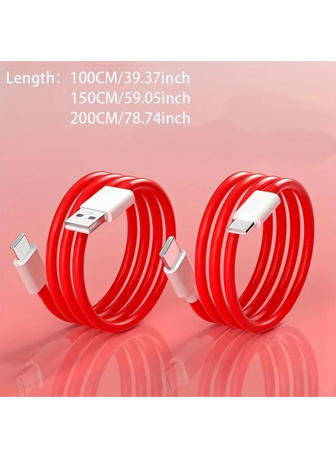 PD 65W 5A Super Fast Charging Data Cable USB To Type C 39 37inch Quick Charger Wire For Oneplus 12 11 10 9 8 7 Pro 12R - Image 3