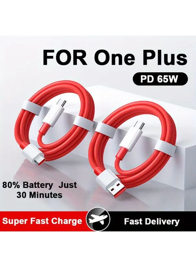 PD 65W 5A Super Fast Charging Data Cable USB To Type C 39 37inch Quick Charger Wire For Oneplus 12 11 10 9 8 7 Pro 12R - Image 2