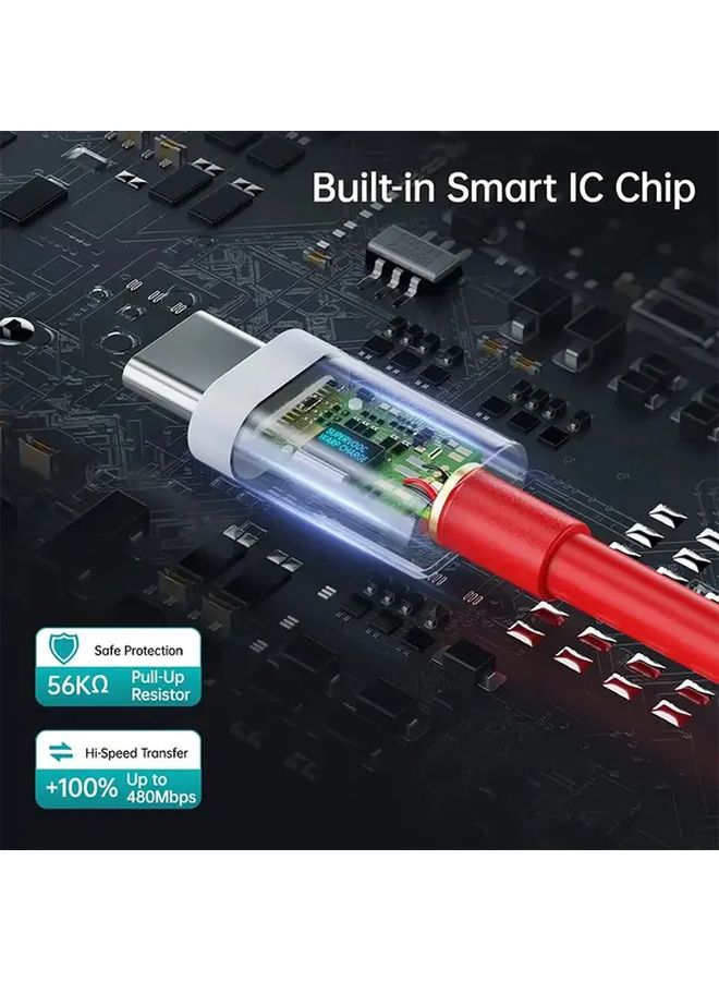 PD 65W 5A Super Fast Charging Data Cable USB To Type C 39 37inch Quick Charger Wire For Oneplus 12 11 10 9 8 7 Pro 12R - Image 5