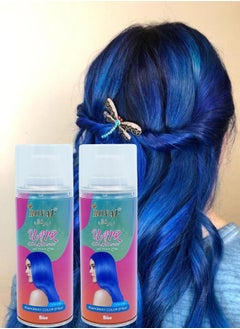 2 Pieces Hair Colour Spray Blue