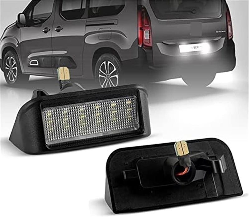 DEMULAX White LED License Plate Light for Citroen Models - Image 1
