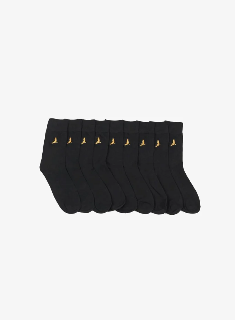 BRAVE SOUL  MENS 10 PACK SOCKS WITH EMBROIDERY DETAILS for Men | Best Price UAE