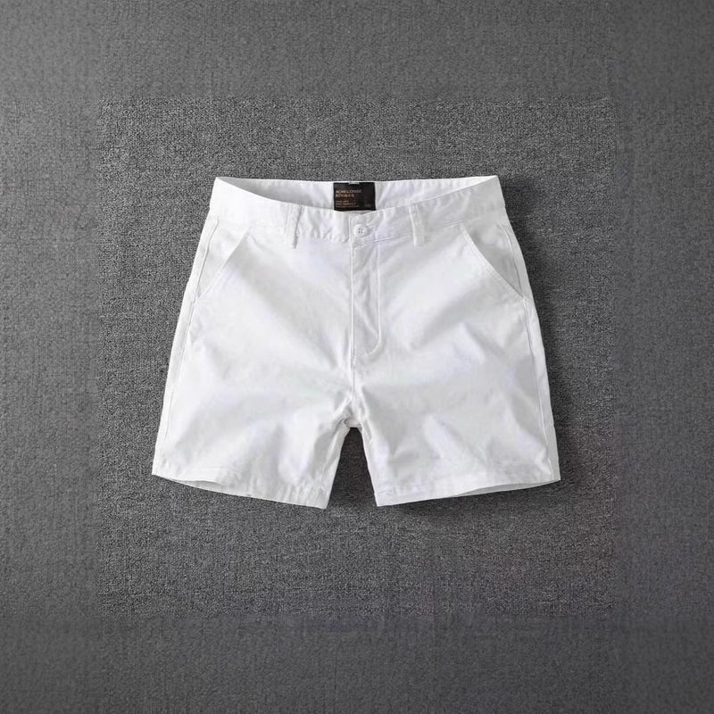 شورتات كاجوال للرجال علامة تجارية عصرية ضيقة الساق بنطلون رباعي 2024 صيف جديد علامة تجارية عصرية بنطلون 4 نقاط بنطلون نصف الطول باللون الأزرق الملكي - Image 3