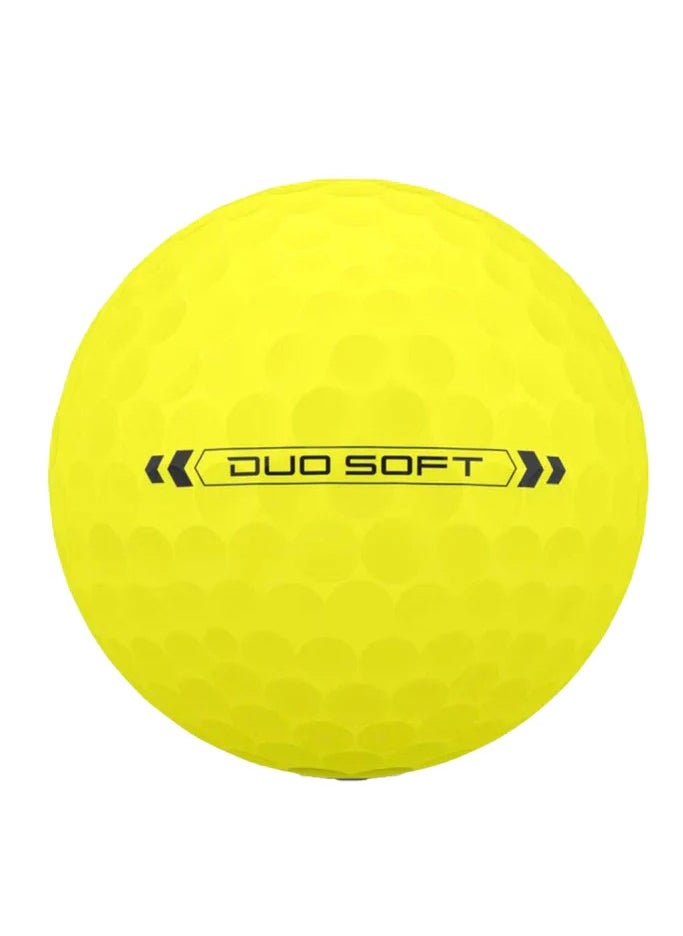 Wilson Duo Soft Yellow 12 Golf Balls  - Image 5