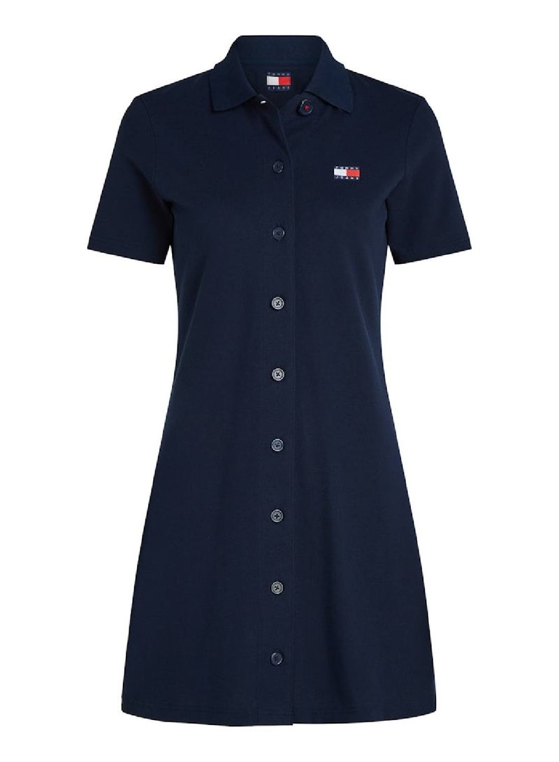TOMMY JEANS Button-Up Polo Dress  - Image 4