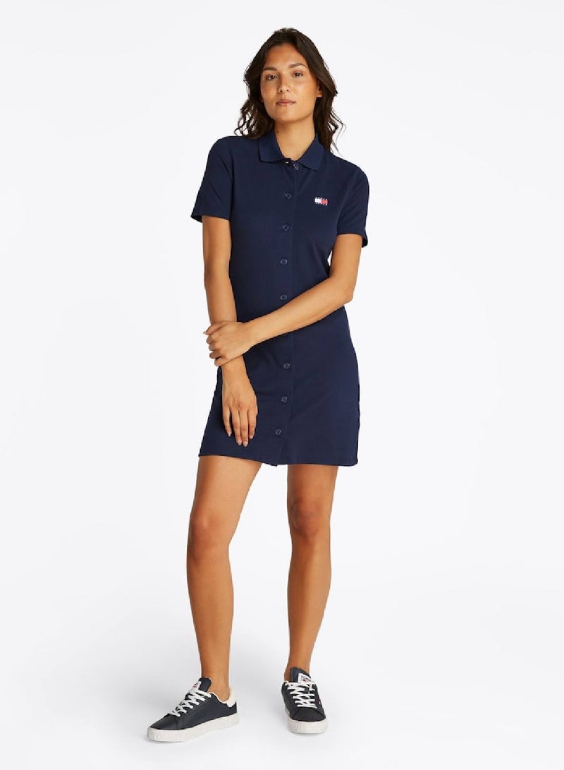 TOMMY JEANS Button-Up Polo Dress  - Image 1