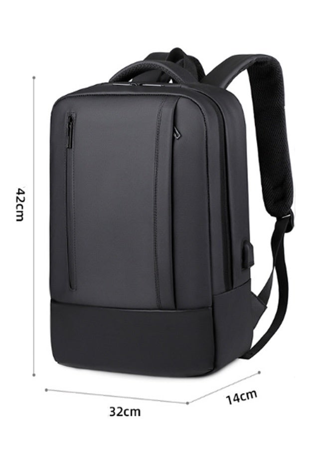 رويال حقيبة ظهر كبيرة جدًا للسفر للكمبيوتر المحمول بسعة 35 لترًا، حقيبة كمبيوتر مدرسية جامعية مقاومة للماء لأجهزة الكمبيوتر المحمولة مقاس 16 بوصة، حقيبة عمل معتمدة من شركات الطيران وحقيبة كمبيوتر مضادة للسرقة وحقائب كتب مدرسية جامعية هدايا للرجال والنساء (أسود) - Image 2