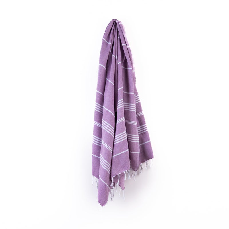 HABER - Premium Basic Large 100% Cotton Towel (152Cm X 76Cm) Soft, Absorbent and Comfortable Towels for Bath Large Size Quick Dry for Bath, Gym & Travel, Pack of 1pcs - Dew Purple - Image 3