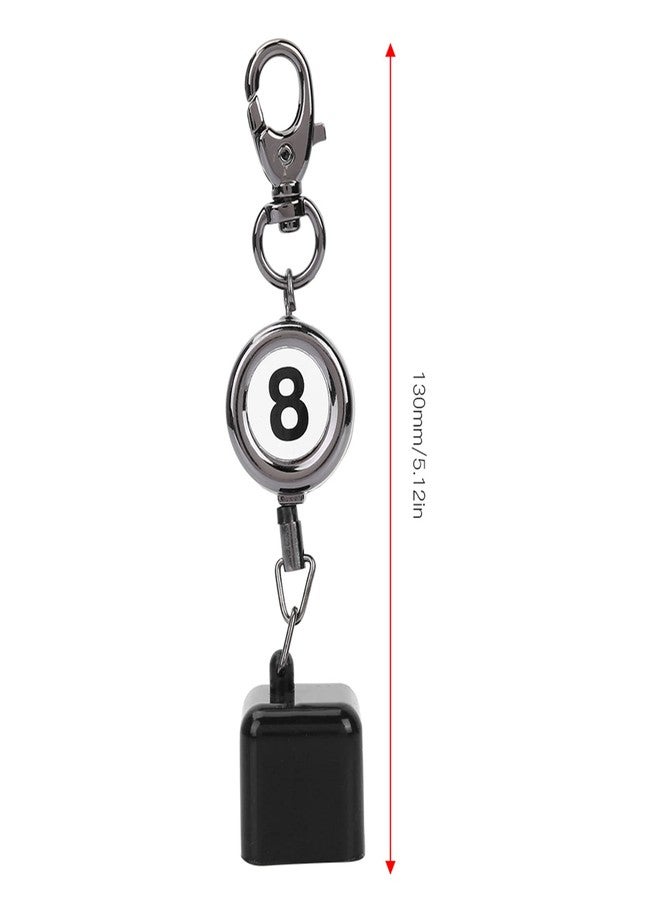 Luatoxry Portable Pool Chalk Holder for Billiards, Retractable Chalk Holder Pool Billiards, Pool Cue Chalk Holder Cover with Keychain for Billiard Lovers, 1.02x1.02x5.12inch - Image 3