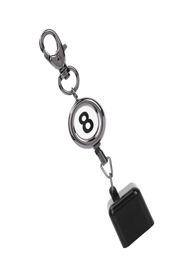 Luatoxry Portable Pool Chalk Holder for Billiards, Retractable Chalk Holder Pool Billiards, Pool Cue Chalk Holder Cover with Keychain for Billiard Lovers, 1.02x1.02x5.12inch - Image 1