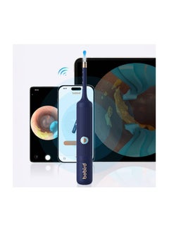 Bebird BEBIRD Earsight Plus Ear Wax Removal Tool Camera & Light, Visual Earwax Cleaner with Cleaning Kit As Spade/Spoon/Picker/Tweezers Clean Ears for Family, Ear-Scope Wireless WiFi Connect (Dark Blue)  - Image 2